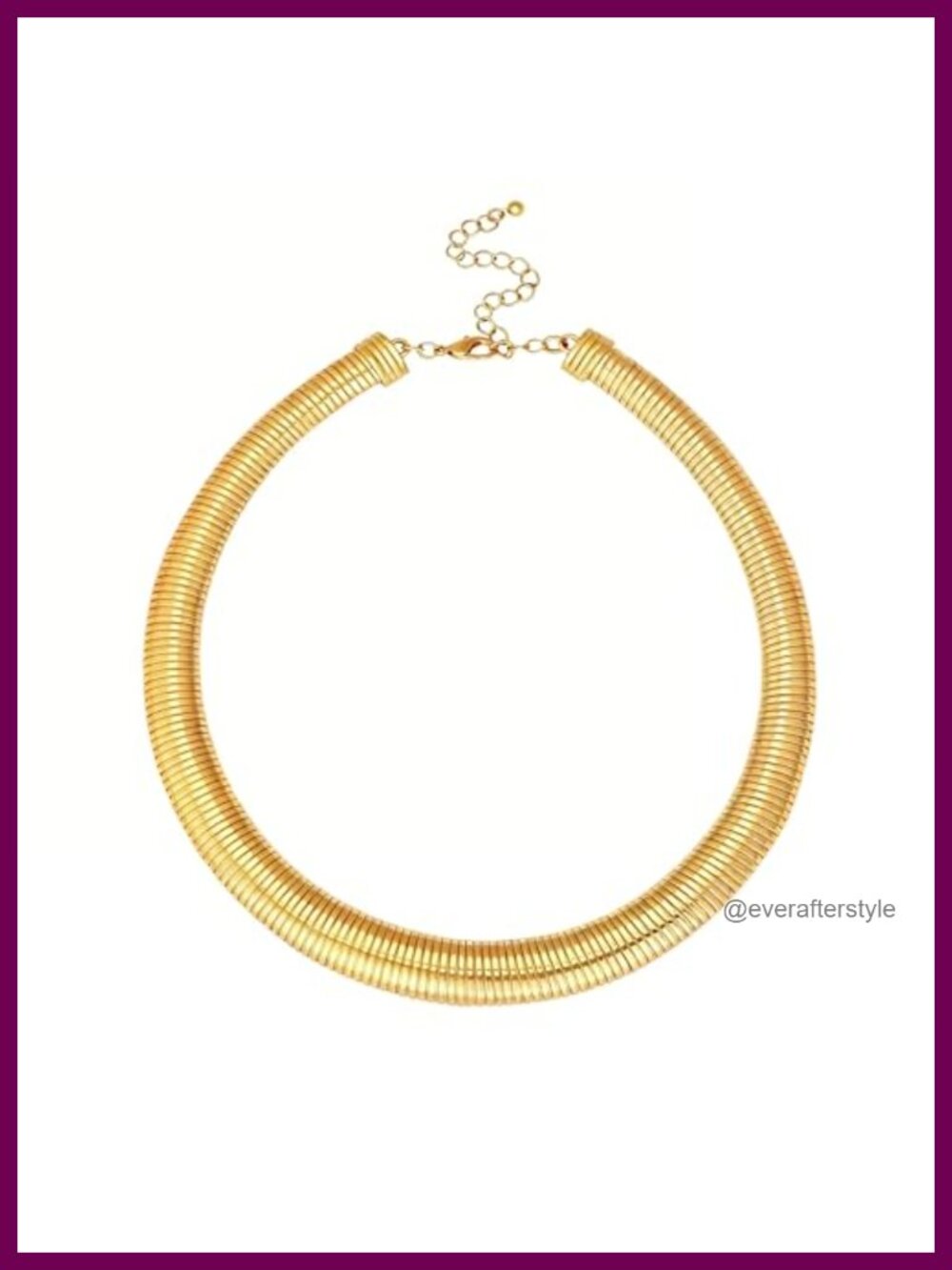 14K Gold Plated Chunky Snake Chain Choker Necklace Twisted Layered Statement
